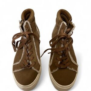 UGG Brown High-Top Women's Sneakers